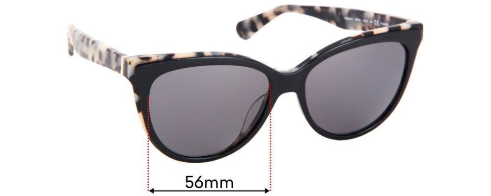 Sunglass Fix Replacement Lenses for Kate Spade Daesha/S - 56mm Wide
